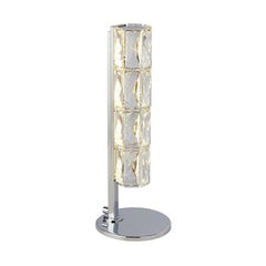 Remy LED Crystal Table Lamp - Chrome