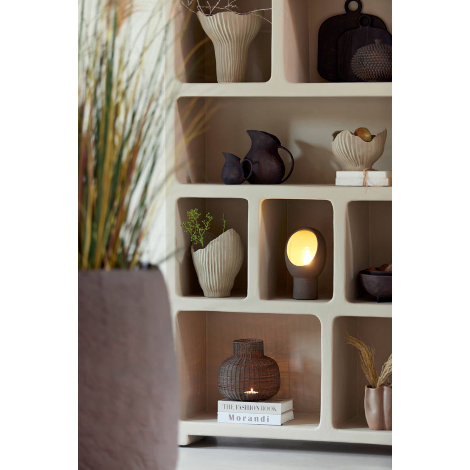 Vase Deco Alonza Dark Brown