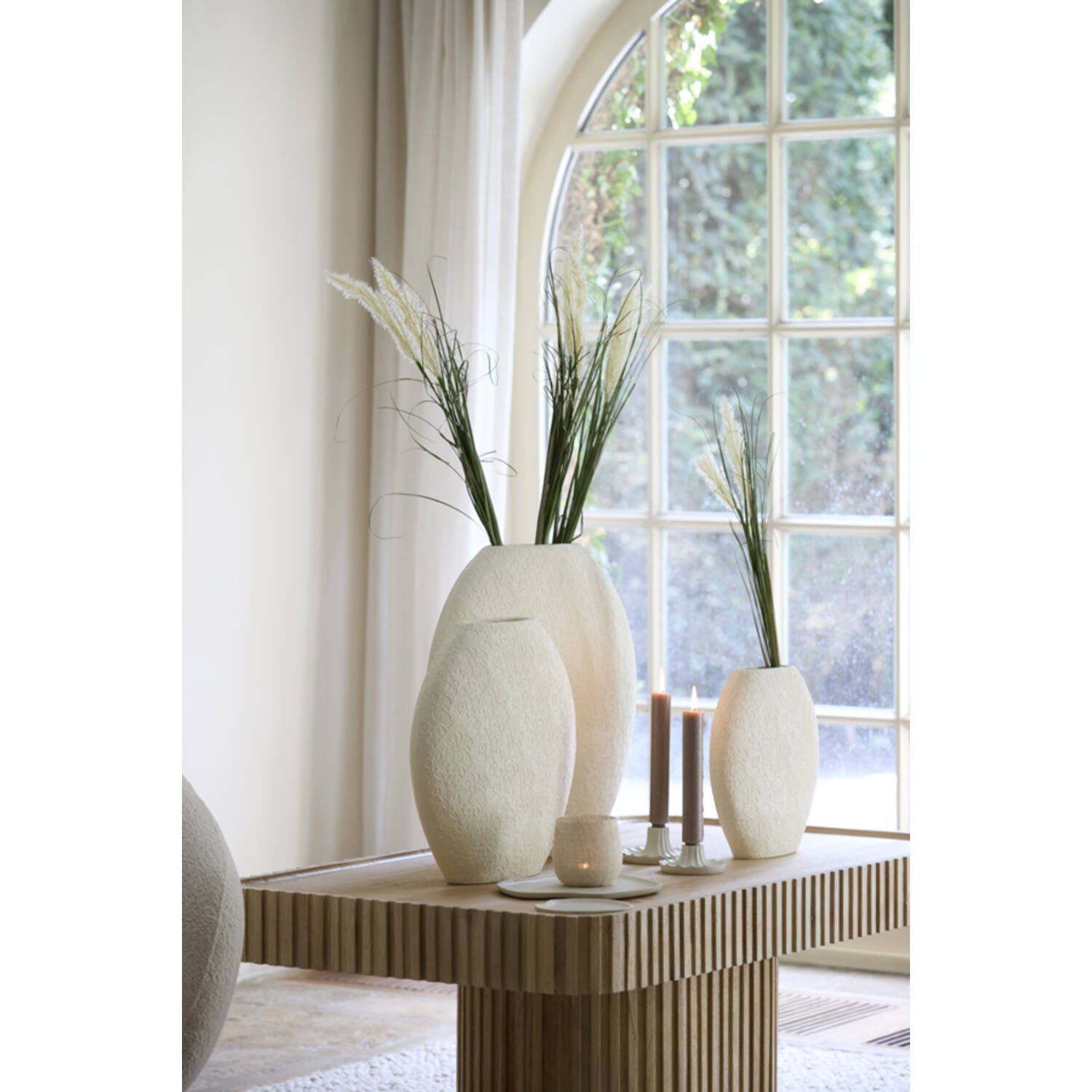 Vase Deco Renda Cream