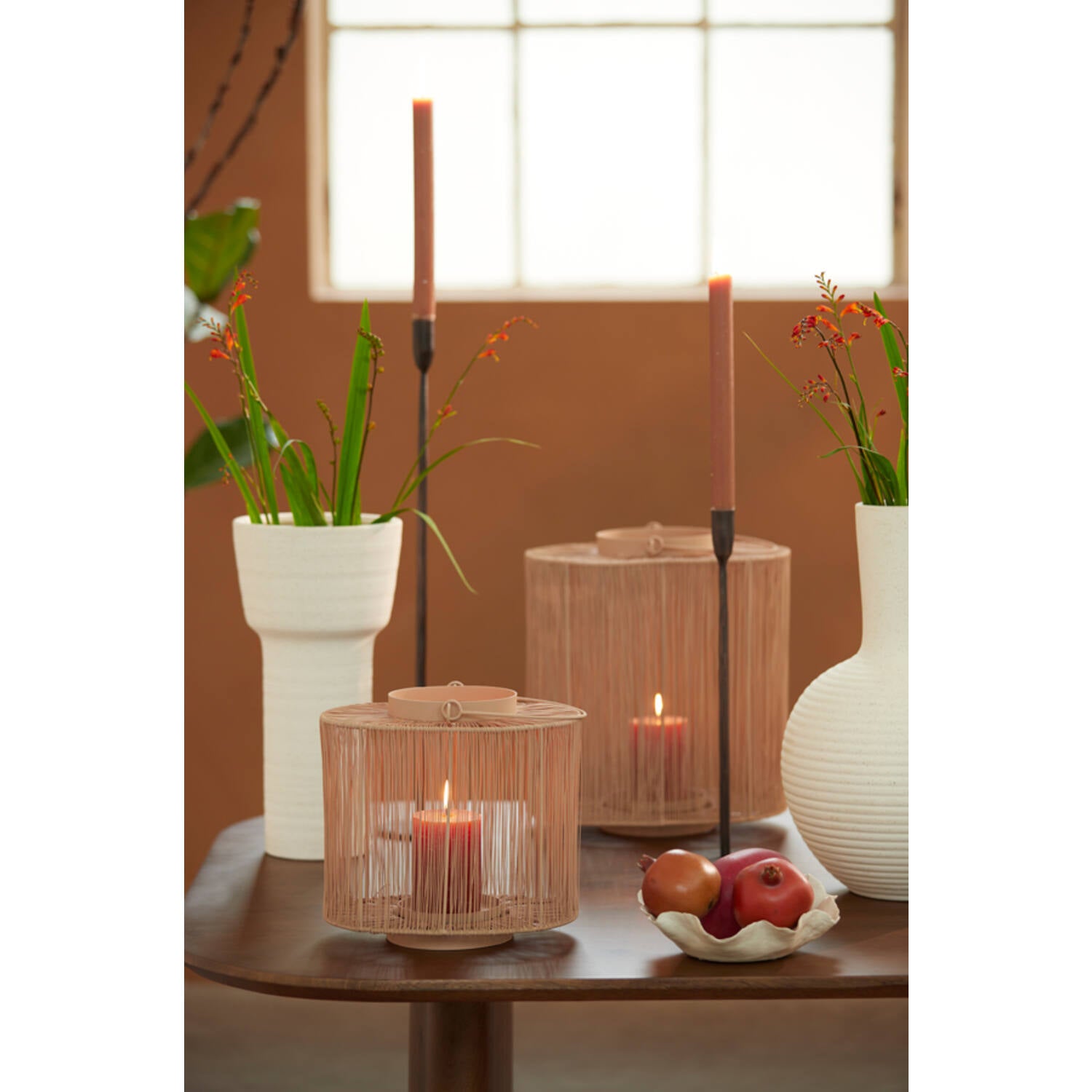 Alsacia Small/Large Vase - Matt Cream Ceramic