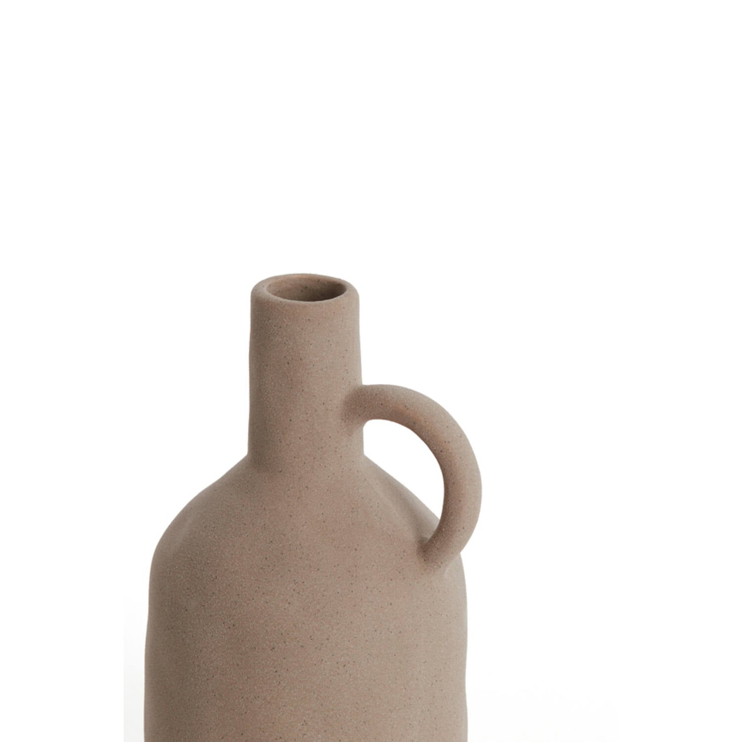 Jonai Decorative Vase - Matt Brown Ceramic