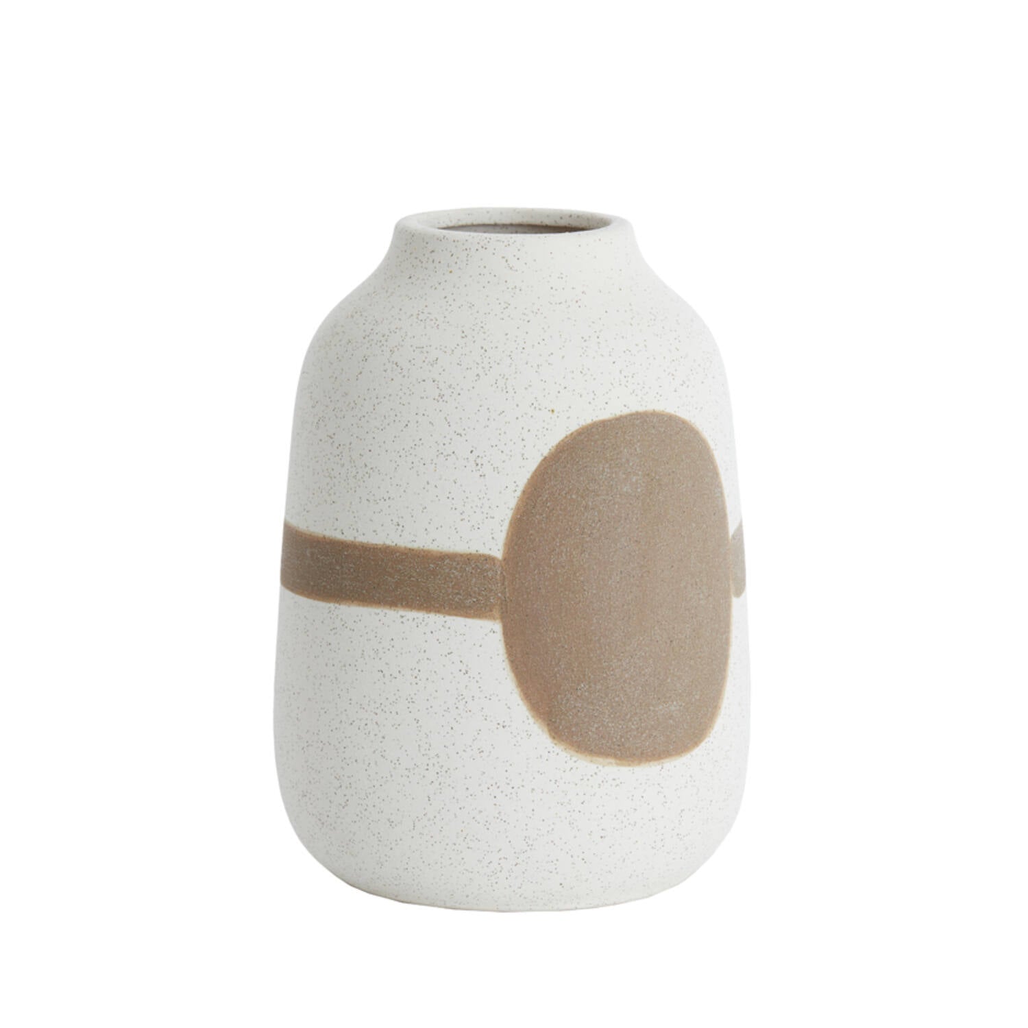 Danai Cream & Brown Vase - Small/Large