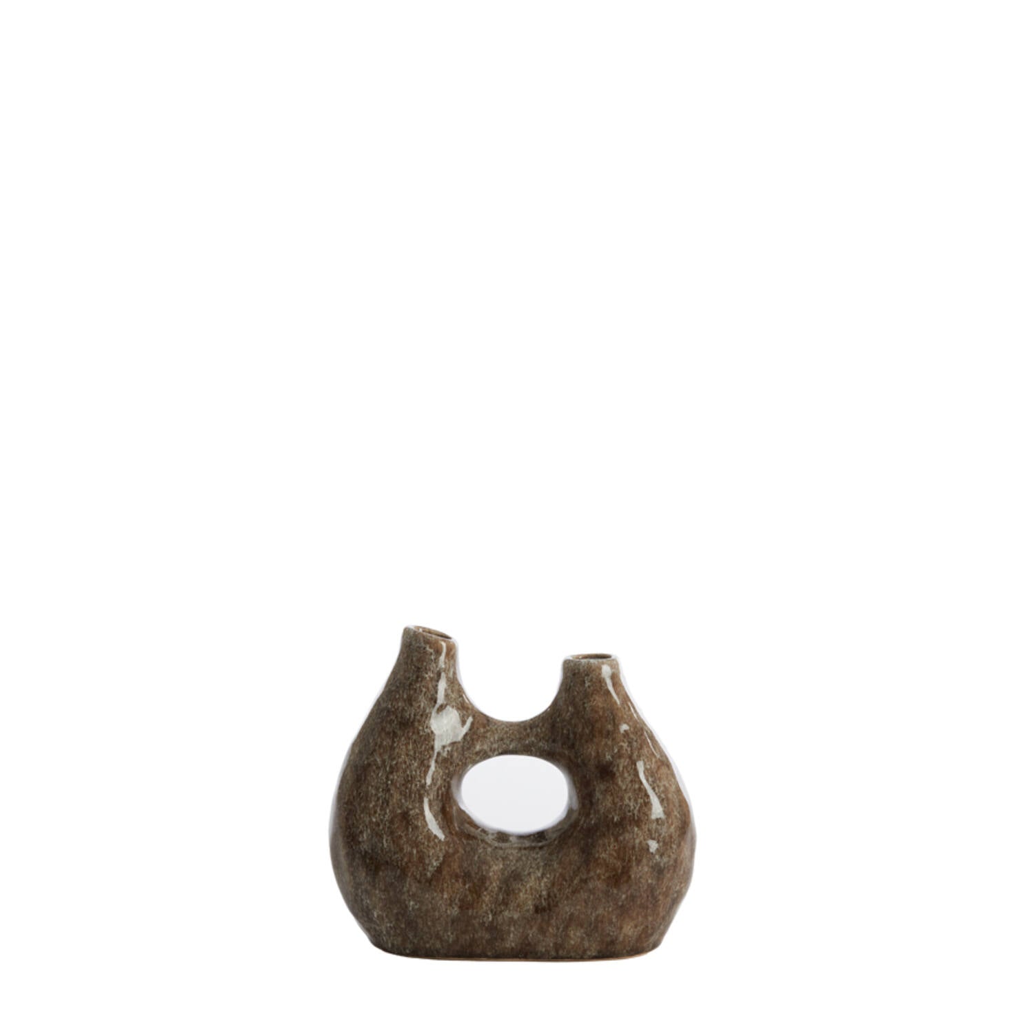 Katha Decorative Vase - Shiny Brown