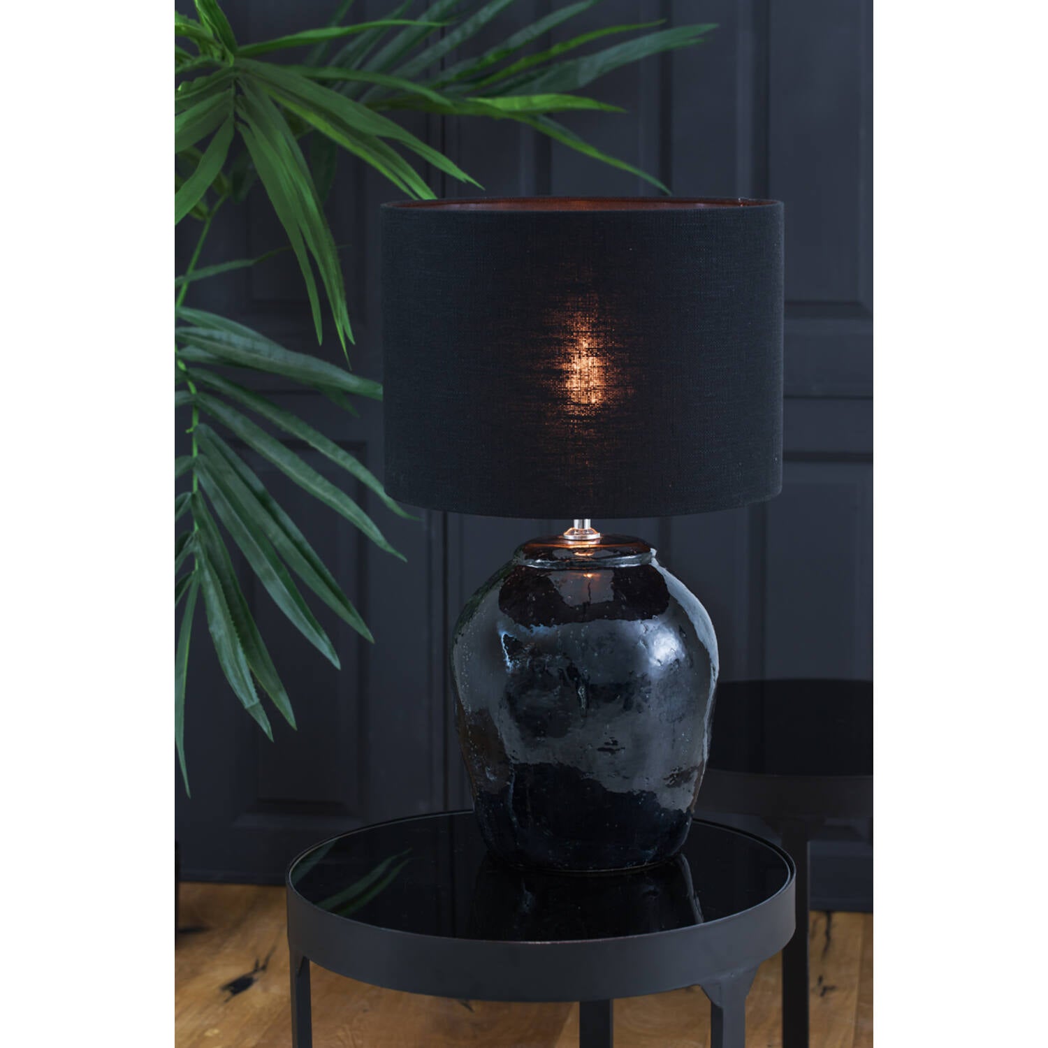 Tabor Table Lamp Base Only- Dark Blue