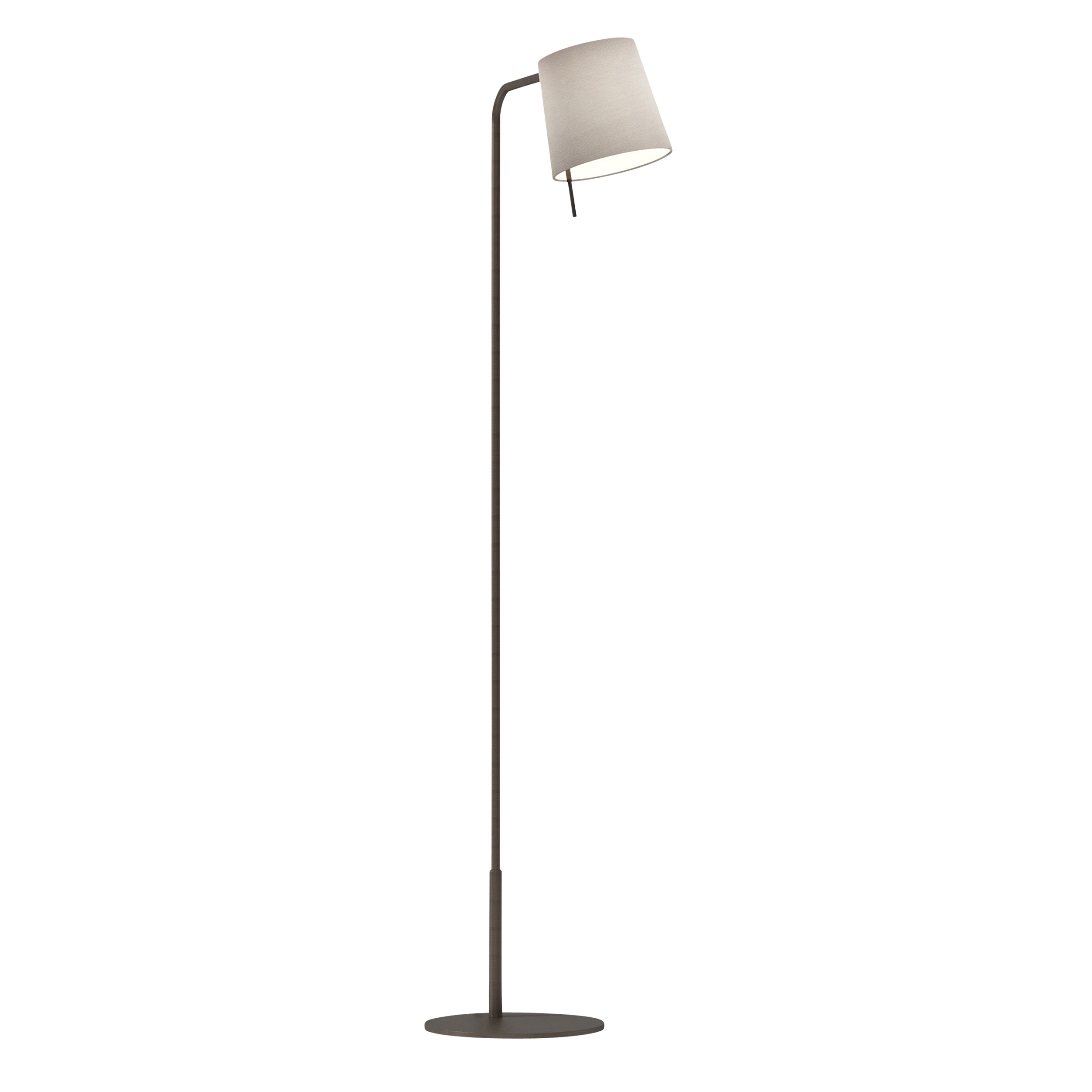Mitsu Floor Lamp- Matt Nickel/ Bronze