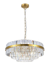 Lichfield 6/10Lt Crystal Chandelier - Gold