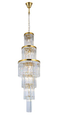 Lichfield 28Lt Large Crystal Chandelier - Gold