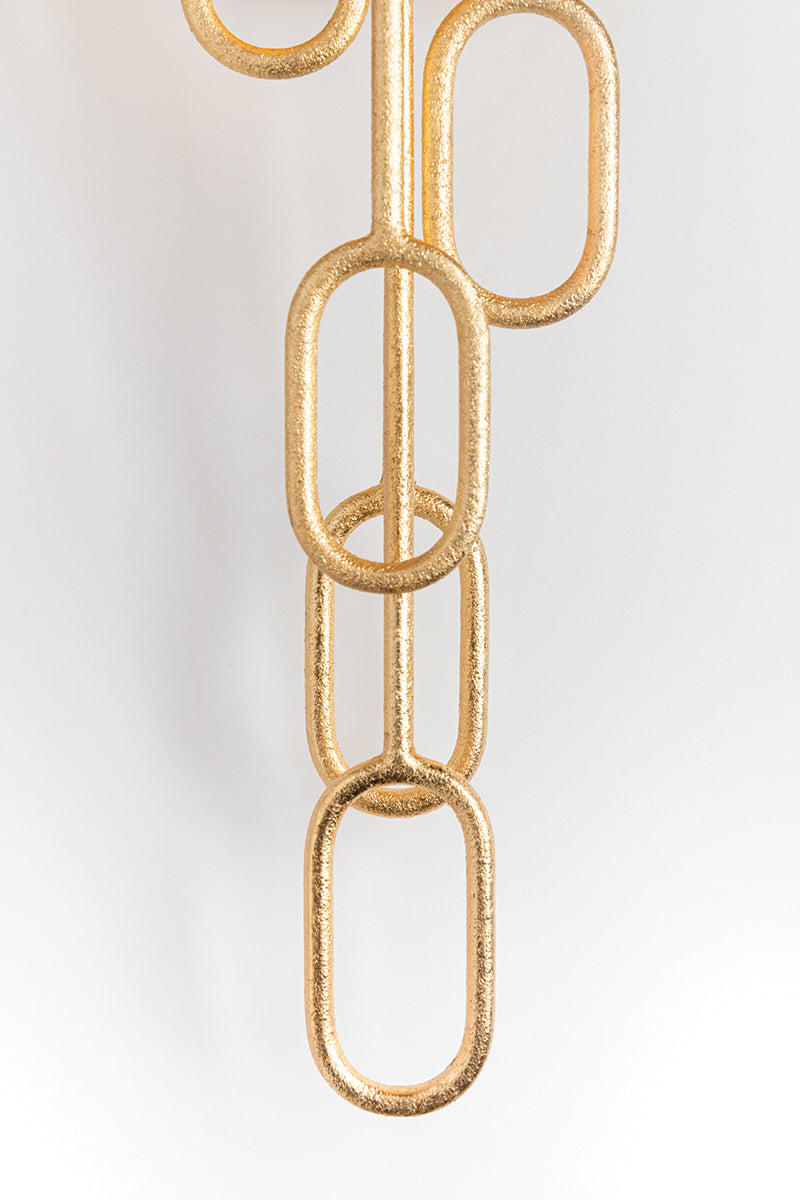 Halo 1Lt Wall Sconce - Gold Leaf