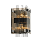 Apollo  2Lt Wall Sconce - Bronze & Chrome