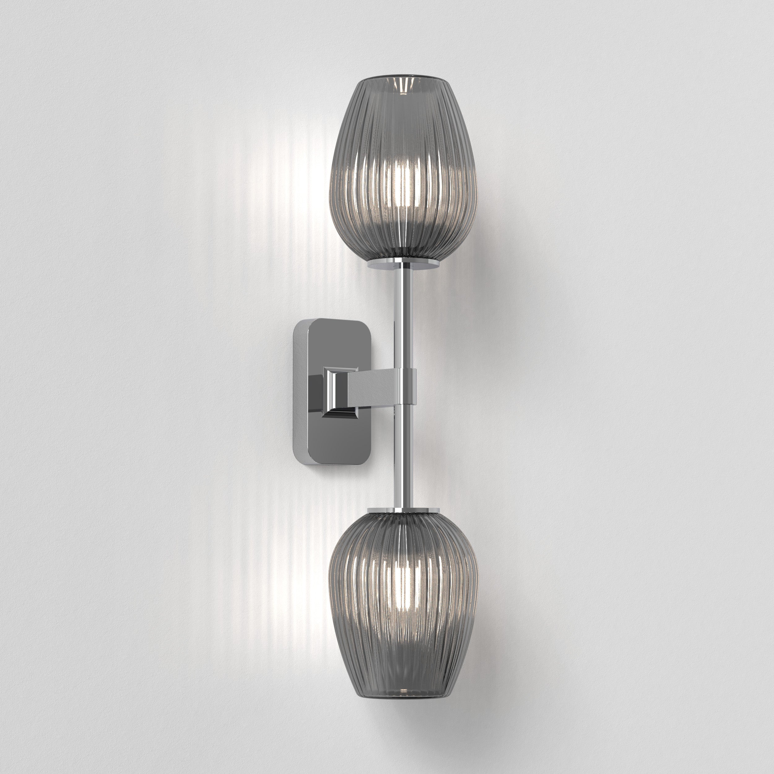 Tacoma Tulip Ribbed Glass