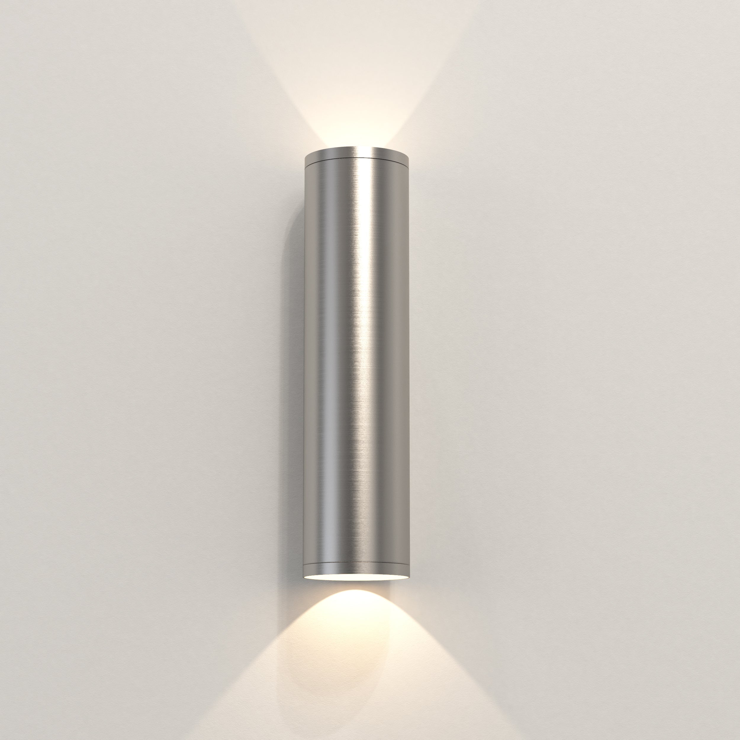 Ava 1/2Lt Coastal Coastal Wall Light in Brushed Stainless Steel/PVD Brushed Brass GU10 IP44