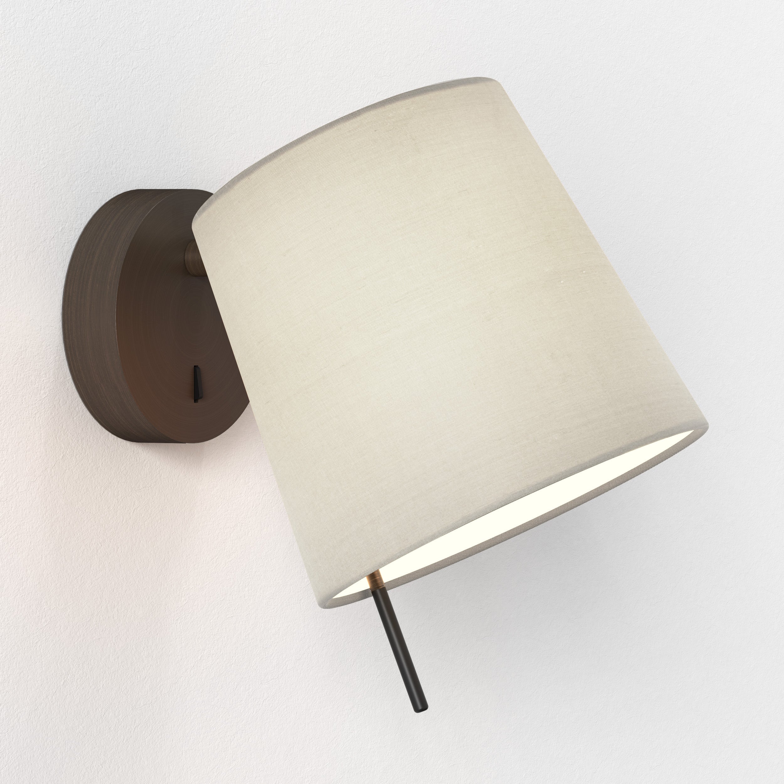 Mitsu Wall Light- Matt Nickel/ Bronze