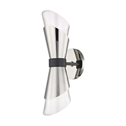 Angie 2Lt Wall Sconce - Nickel/Brass