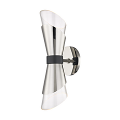 Angie 2Lt Wall Sconce - Nickel/Brass