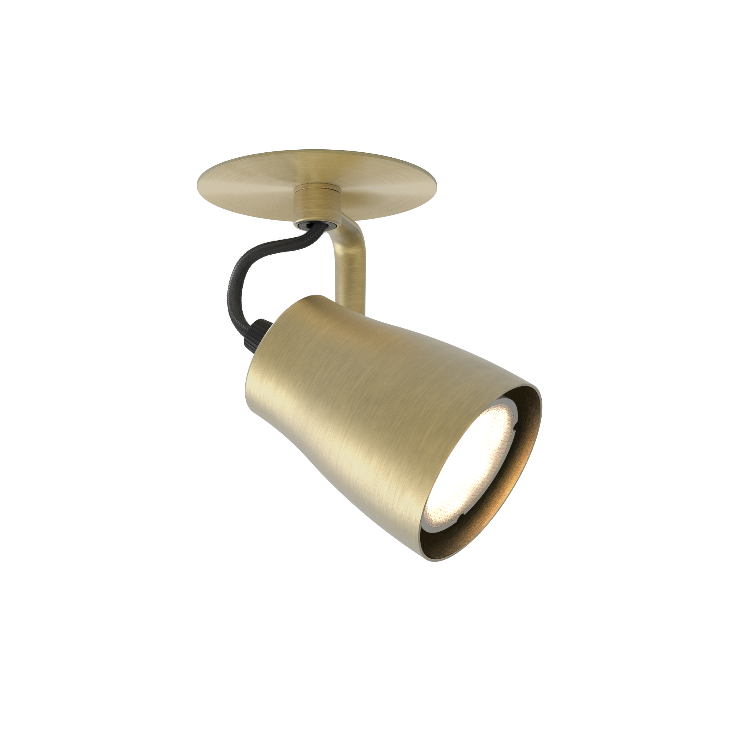 Juno Recessed Indoor Spotlight in Bronze/Matt Brushed Brass GU10 IP20