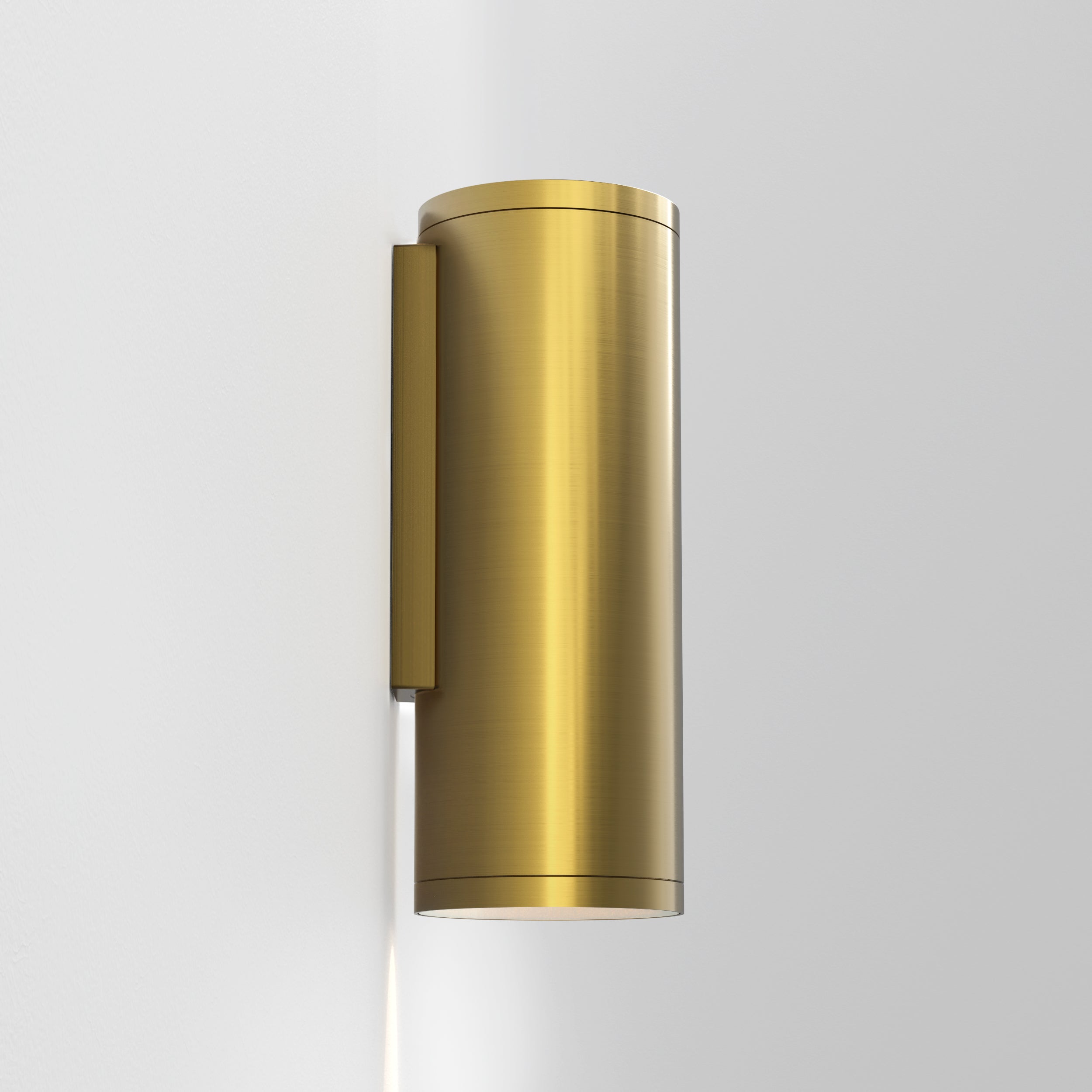 Ava 1/2Lt Coastal Coastal Wall Light in Brushed Stainless Steel/PVD Brushed Brass GU10 IP44