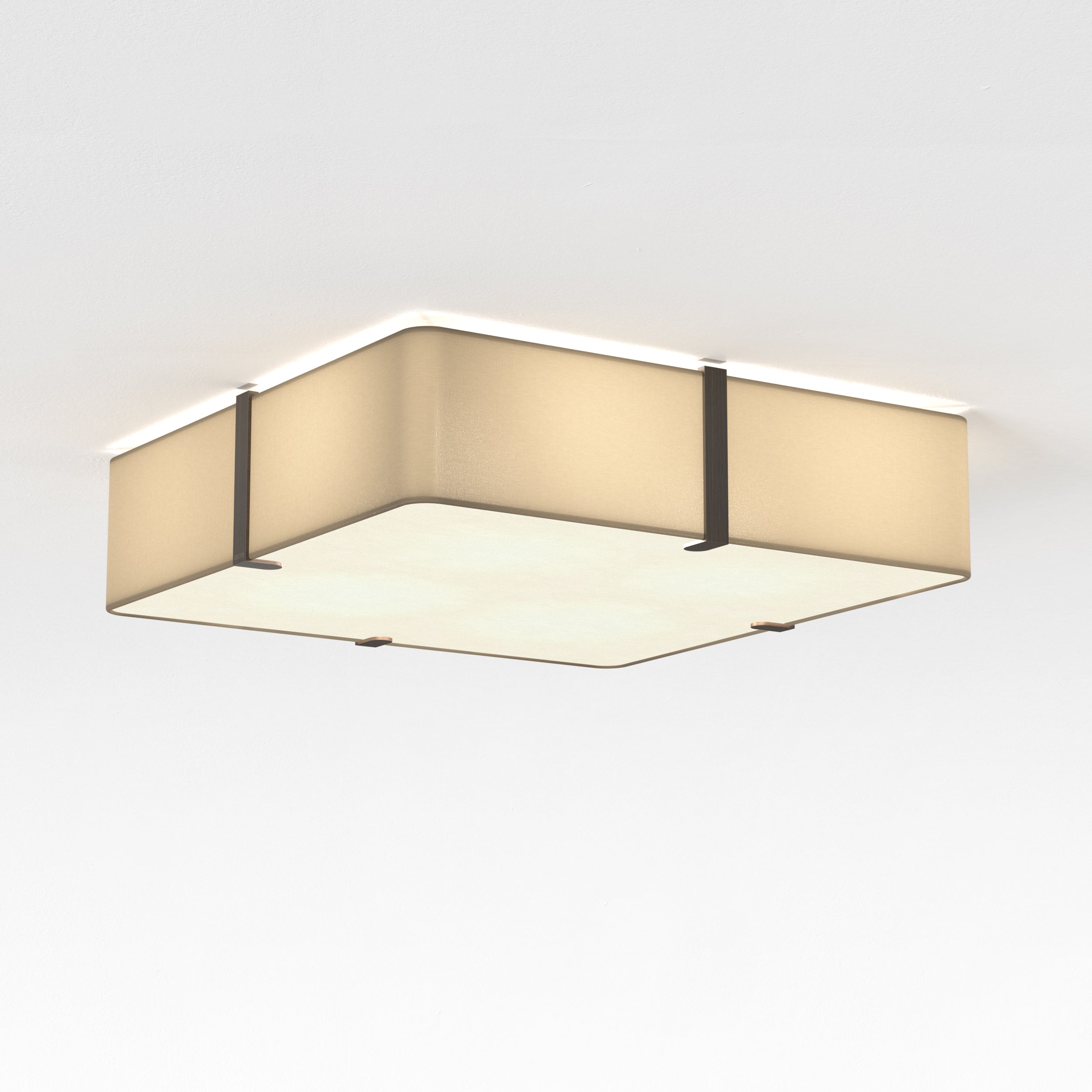 Elba Square 350/500 Shade- White/ Putty Finishes