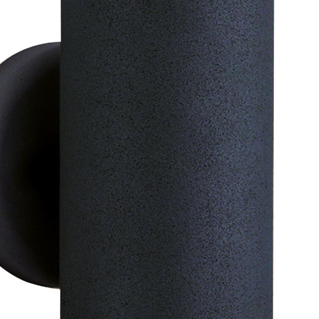 METRO OUTDOOR WALL LIGHT - SILK BLACK METAL & GLASS