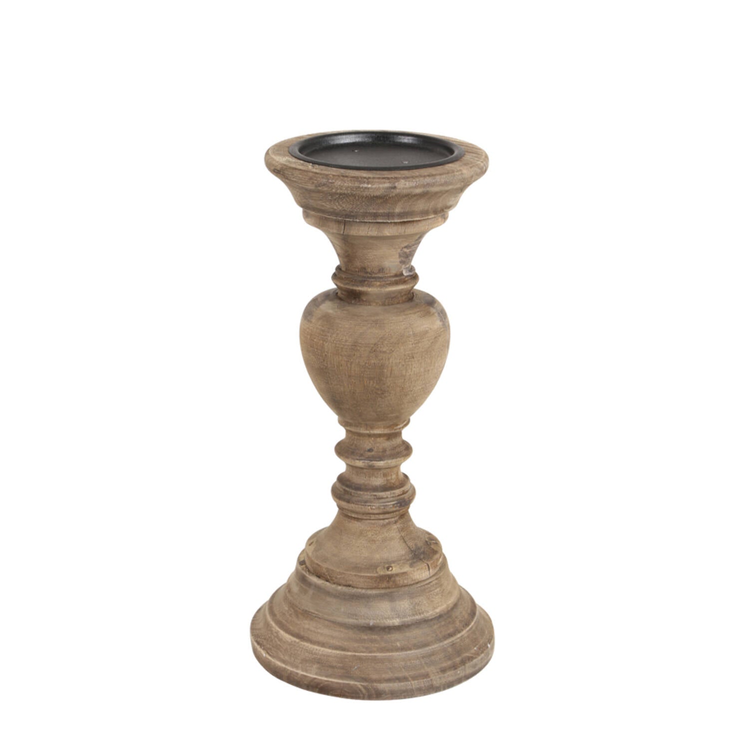 Ravenna Candle Holder Wood Weather Barn