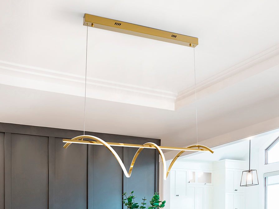 Asure Ceiling Light- Gold Finish