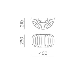Mirta Wall lamp- Stone/ White Finishes