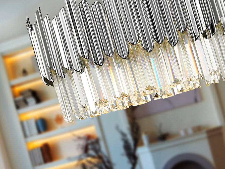 Tiara Crystal Ceiling Light - Chrome & Clear/Gold & Clear Finish