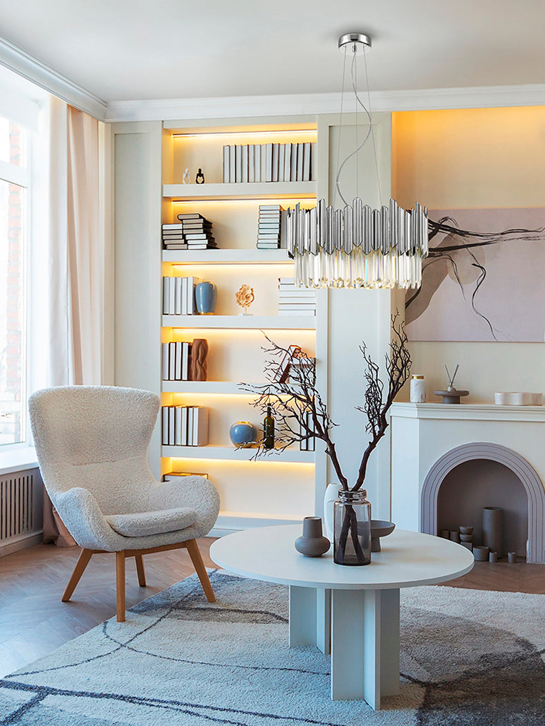 Tiara Crystal Ceiling Light - Chrome & Clear/Gold & Clear Finish