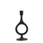 Laredo Medium Candle Holder - Matt Black Finish