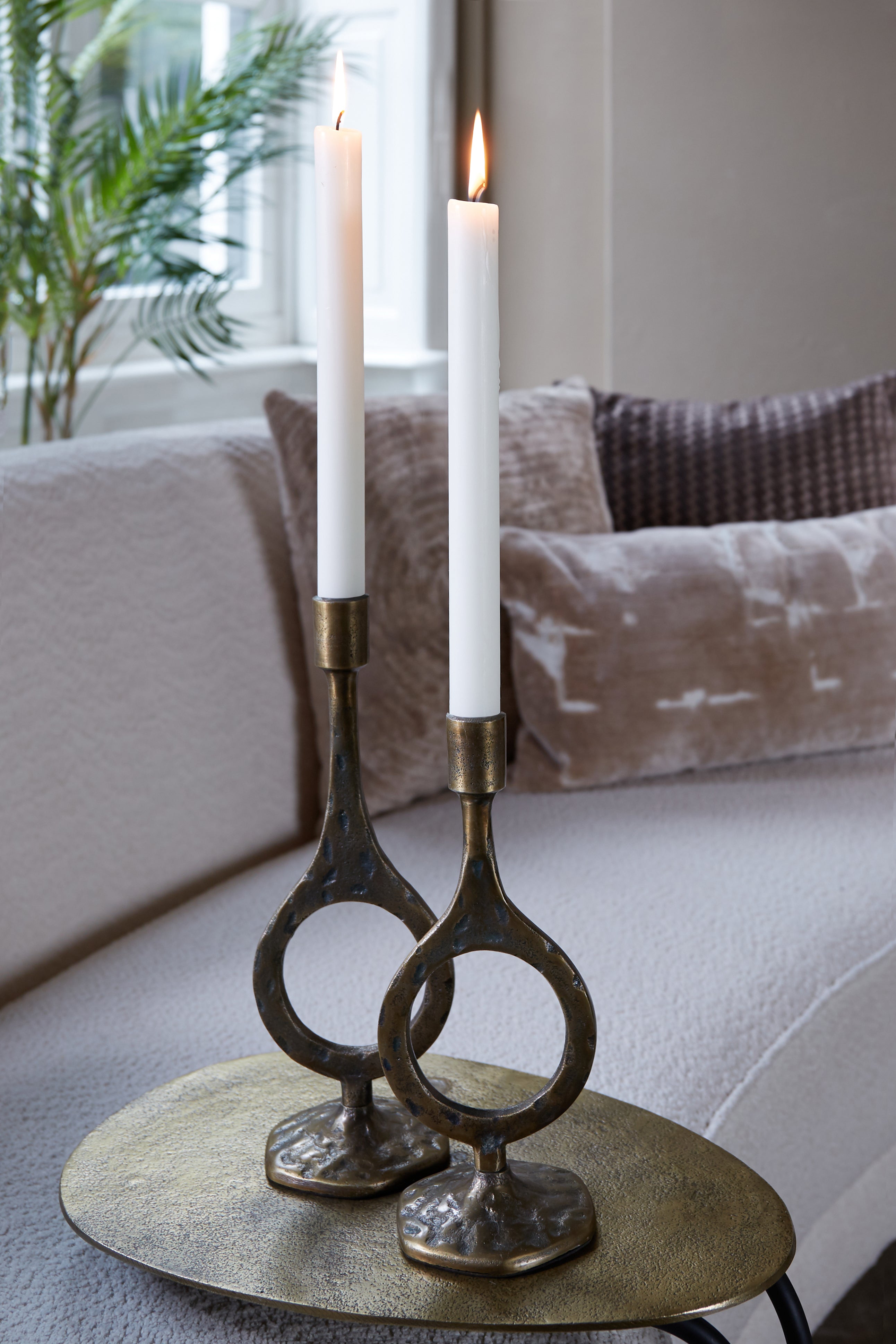 Laredo Medium Candle Holder - Antique Bronze Finish