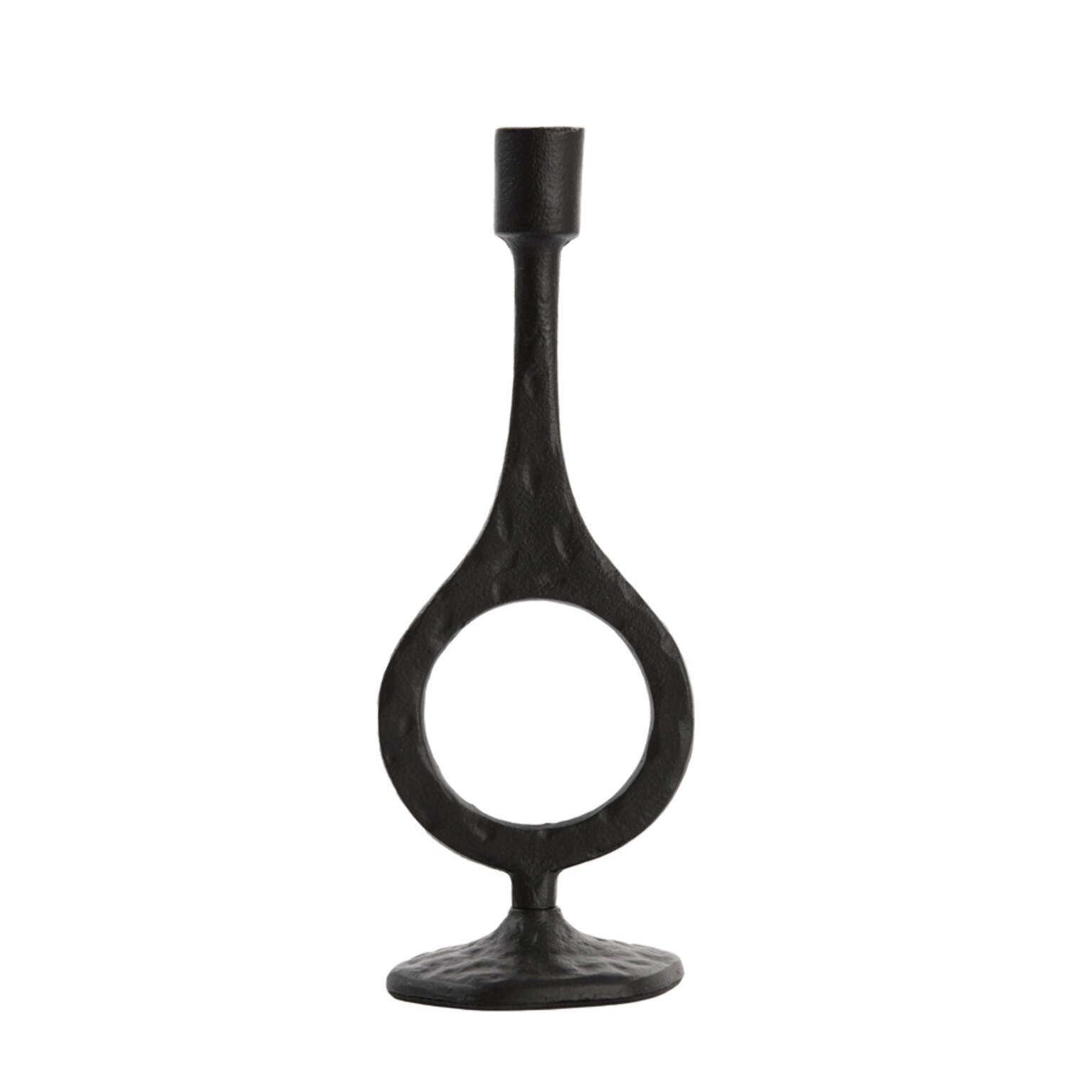 Laredo Large Candle Holder - Matt Black Finish