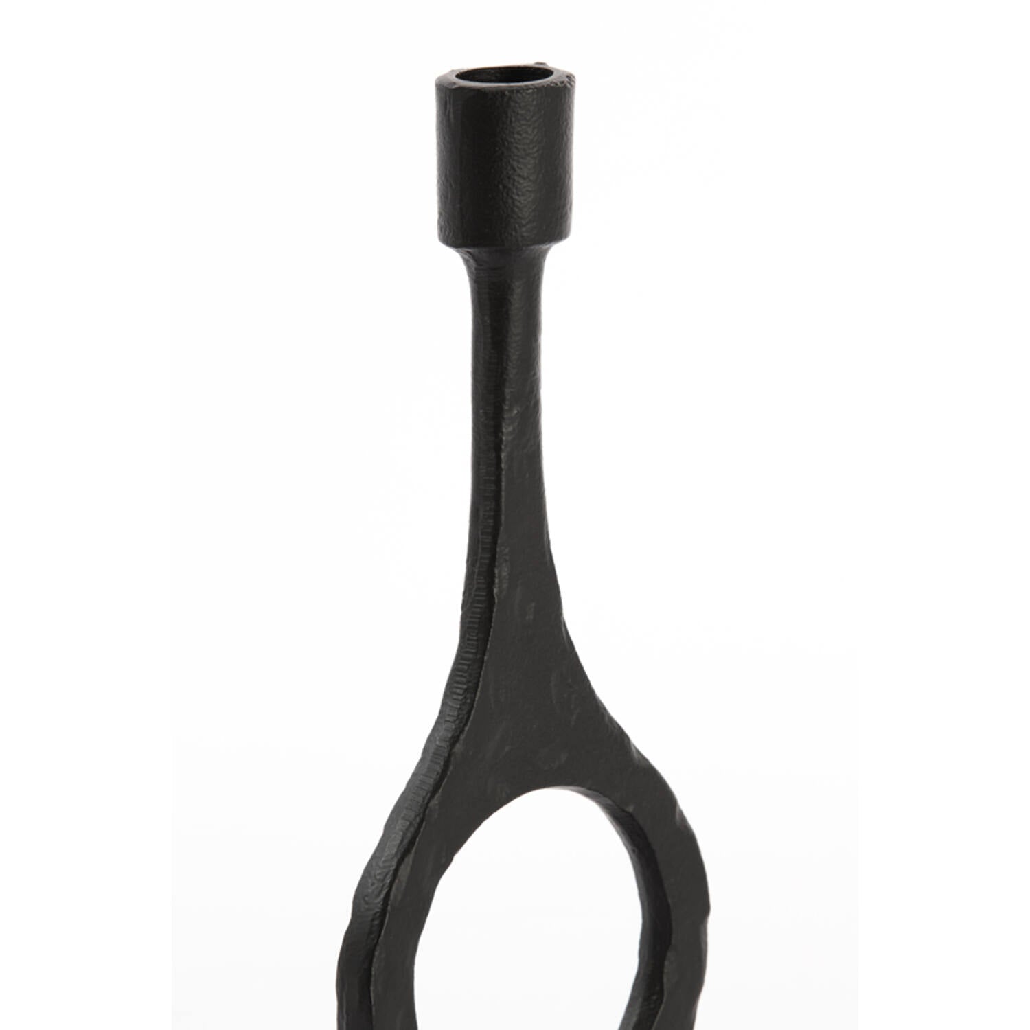 Laredo Large Candle Holder - Matt Black Finish