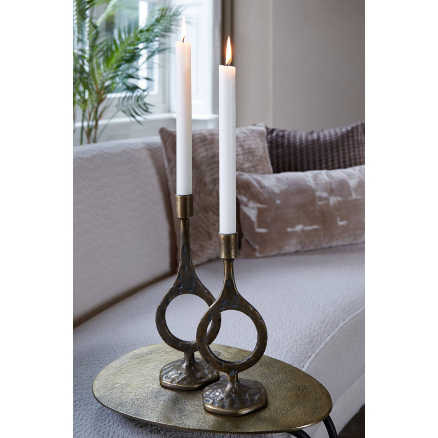 Laredo Large Candle Holder - Antique Bronze Finish