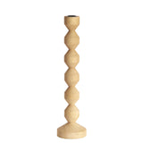 Dozza Candlestick - Natural Mango Wood