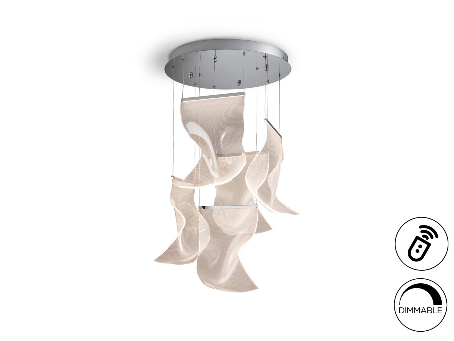 Velos II 5Lt Ceiling Light Lamp- Chrome Finish