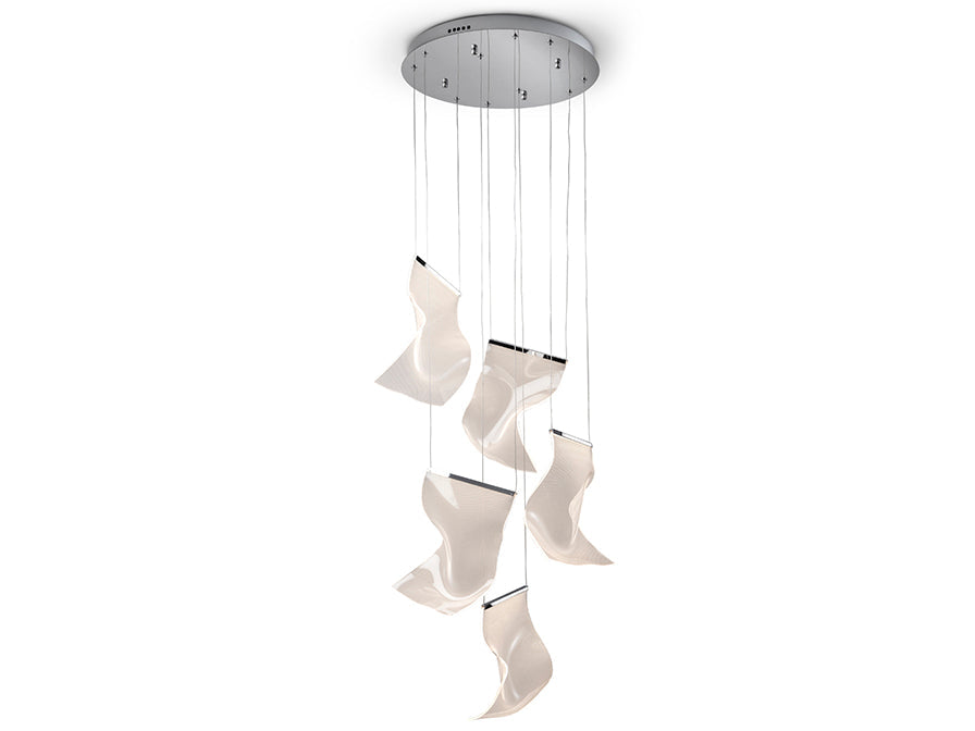 VELOS II - Chrome/Rose Gold Lamp 5/13Lt Ip20 Integrated Led