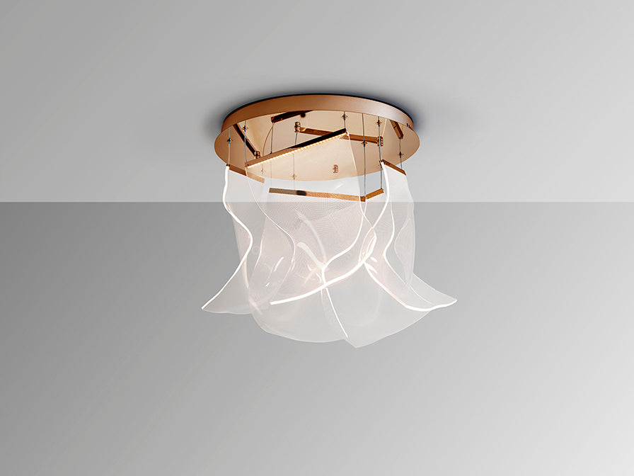 VELOS II - Chrome/Rose Gold Lamp 5/13Lt Ip20 Integrated Led