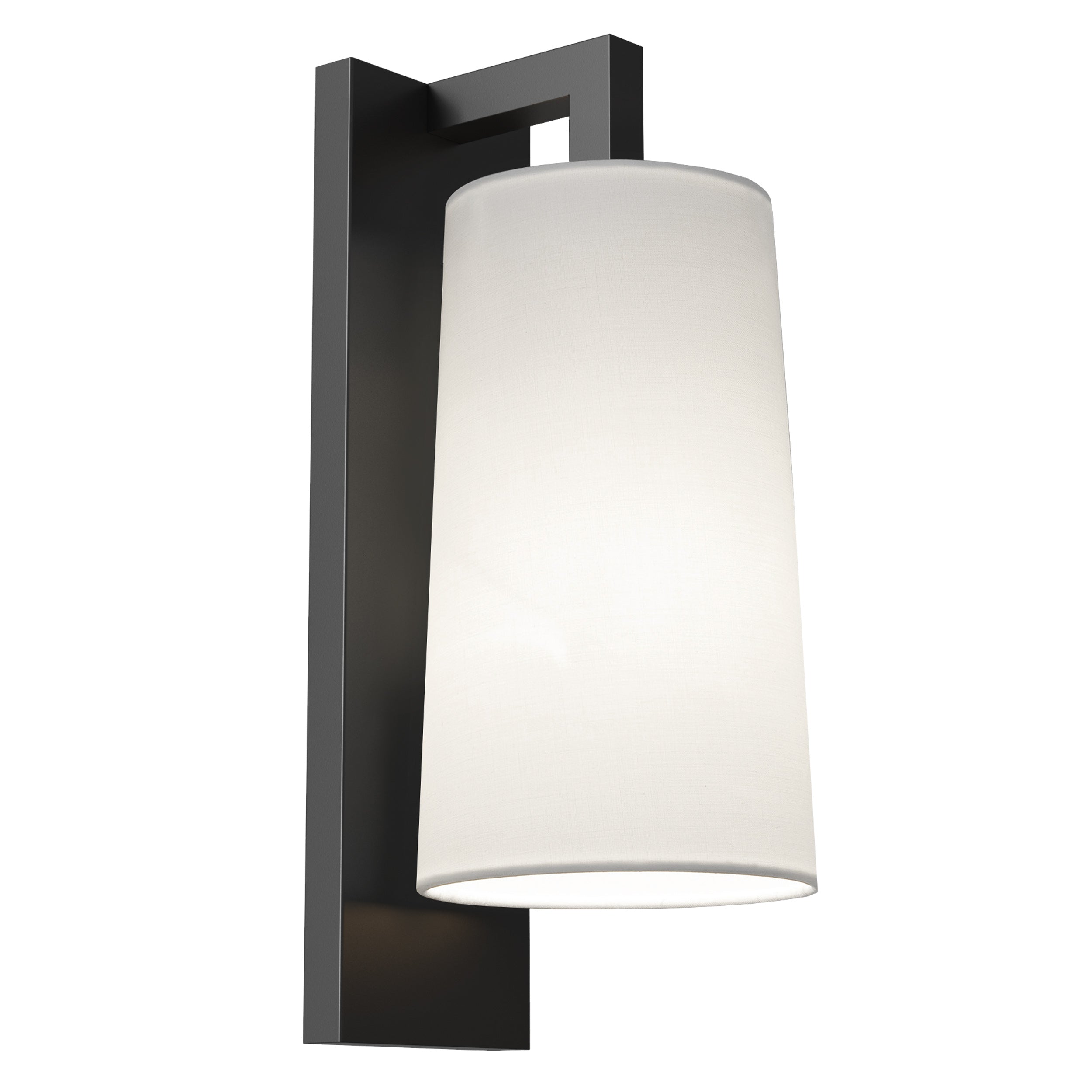 Cone 195 Shade- White/ Natural Brass
