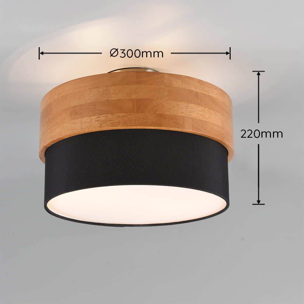 Seasons 2/3Lt Flush Ceiling Light- Variouis Finishes