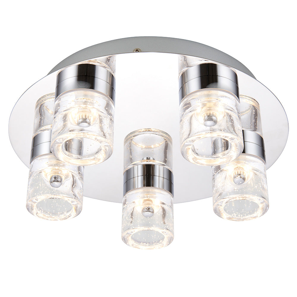 Magister 5Lt Bathroom Ceiling Light IP44 - Chrome