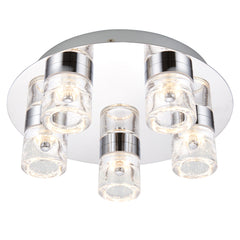 Magister 5Lt Bathroom Ceiling Light IP44 - Chrome