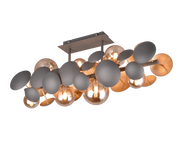 Bubble 8Lt Linear Pendant - Anthracite