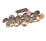 Bubble 8Lt Linear Pendant - Anthracite