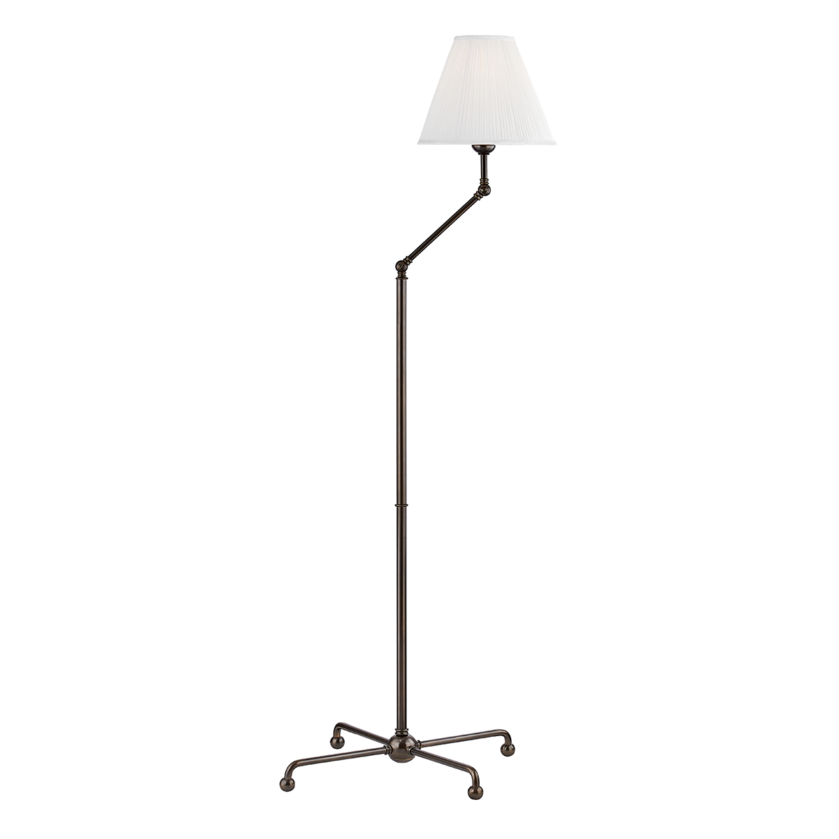 Classic No.1 1Lt Adjustable Floor Lamp - Bronze/Nickel