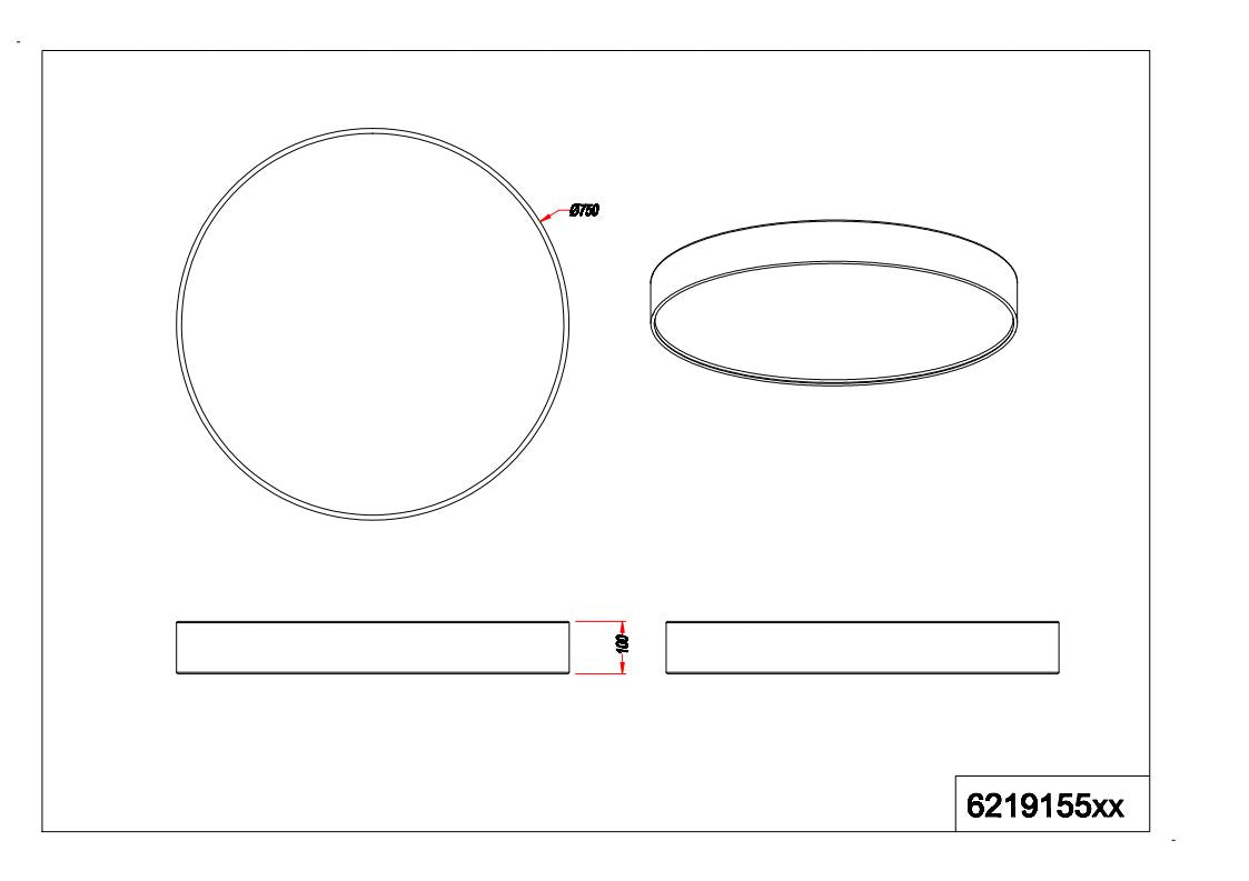 Lugano LED Flush Light