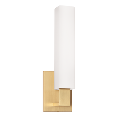 Livingston 1Lt Wall Light - Brass/Chrome