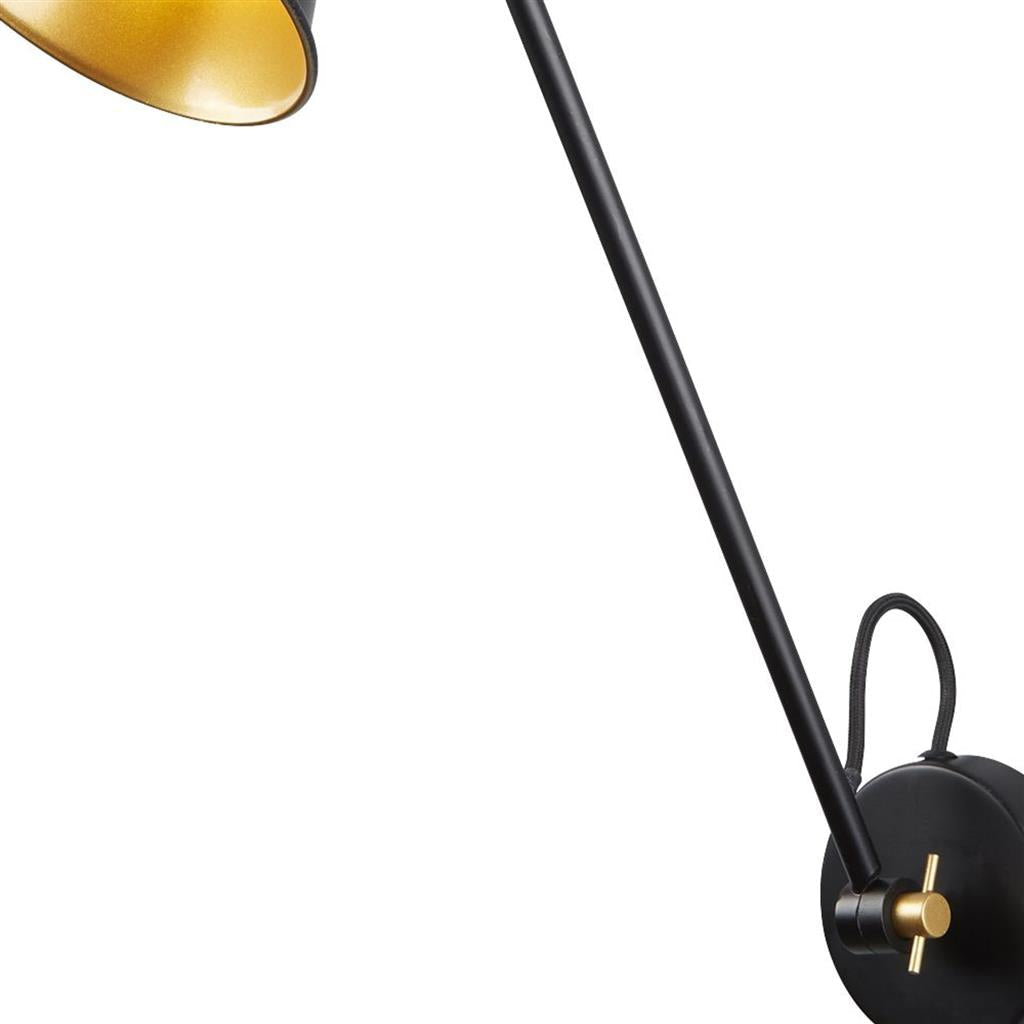 Swing Small/ Medium/Large Arm Wall Light - Brass/Grey/Matt Black & Gold Metal E27