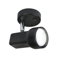 Quattro Switched Single Spotlight - Black