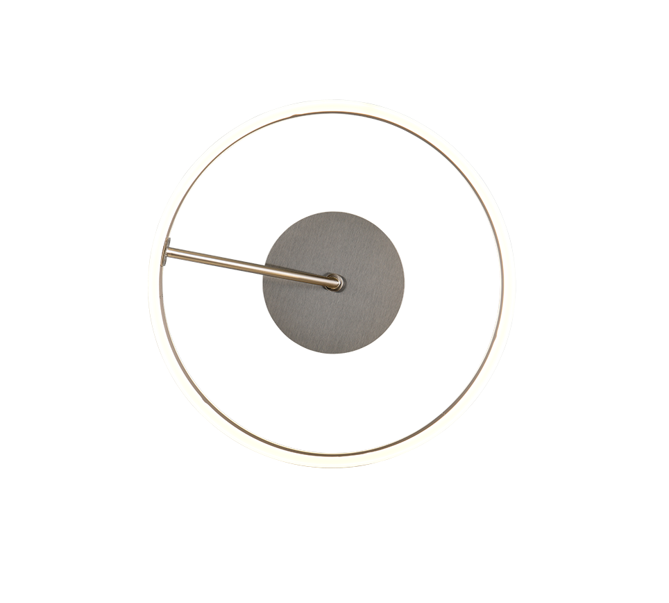 Dios LED Flush Ceiling Light- Black/ Nickel