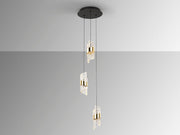 Iliada - Lamp 3/5/9/13Lt Black-Gold Ip20 Integrated Led