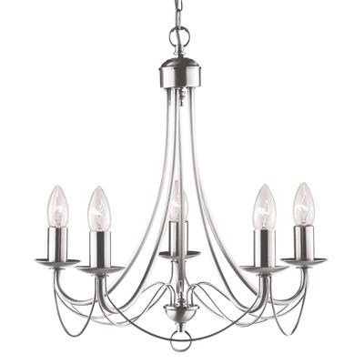 Mayfair 3/5/8 Lt Pendant - Satin Silver/Black Iron/Antique Brass Finish